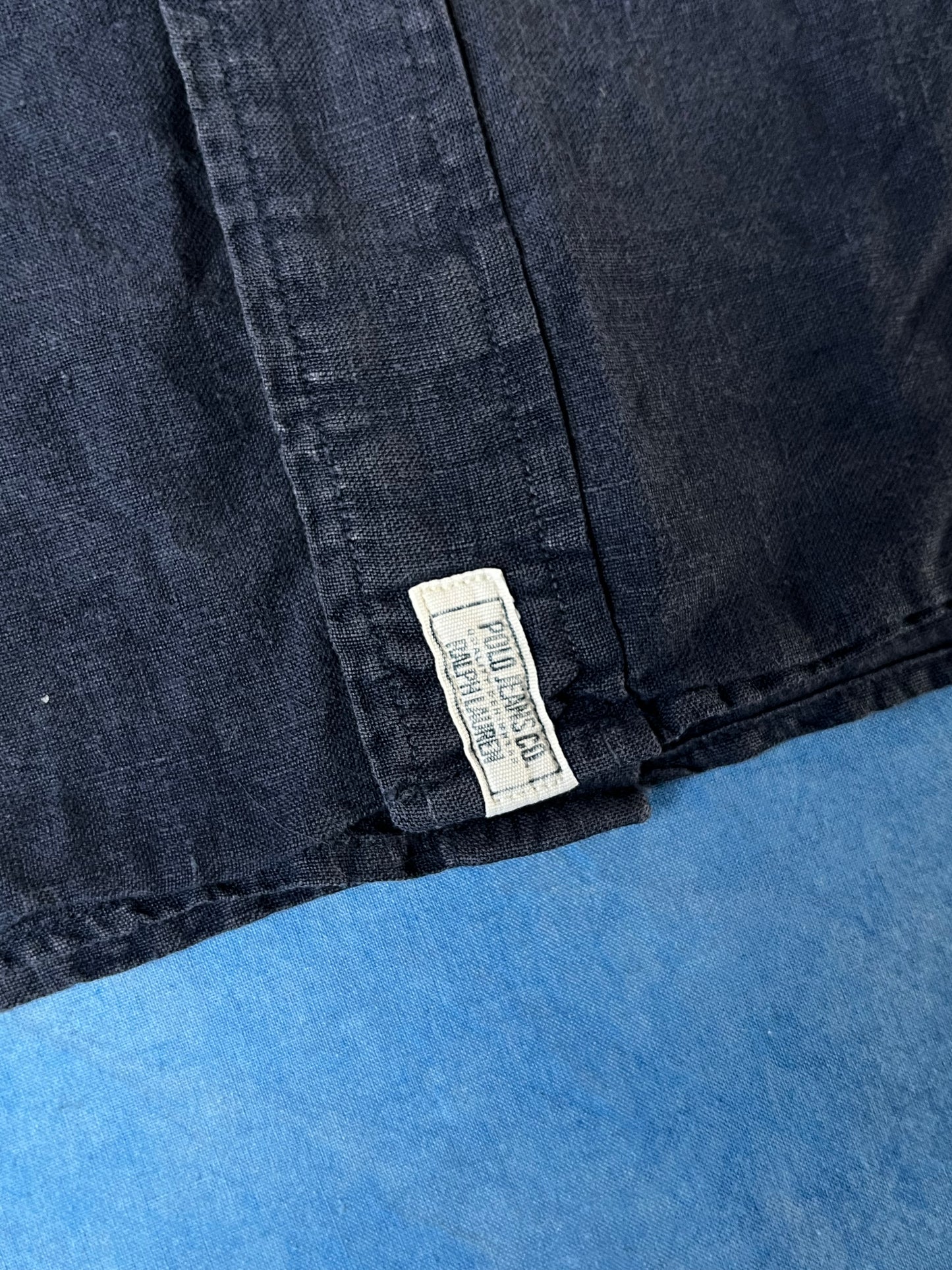 Koszula Lniana Polo Jeans Company Ralph Lauren 90s XL