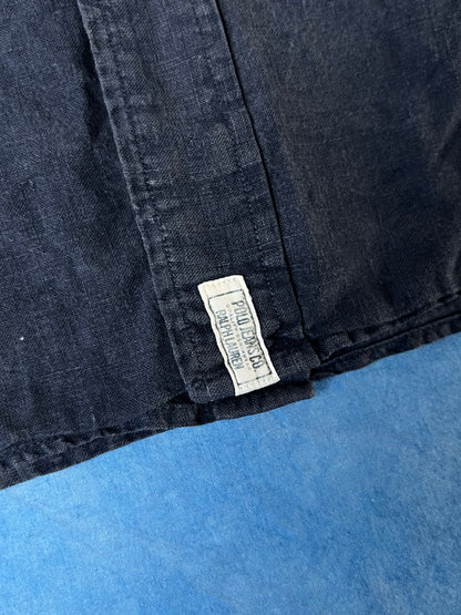 Koszula Lniana Polo Jeans Company Ralph Lauren 90s XL