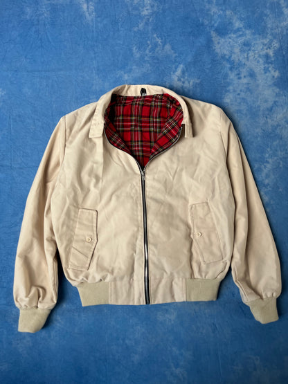Kurtka Harringtonka Kremowa Made in England 90s M/L