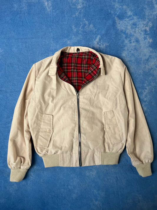 Kurtka Harringtonka Kremowa Made in England 90s M/L