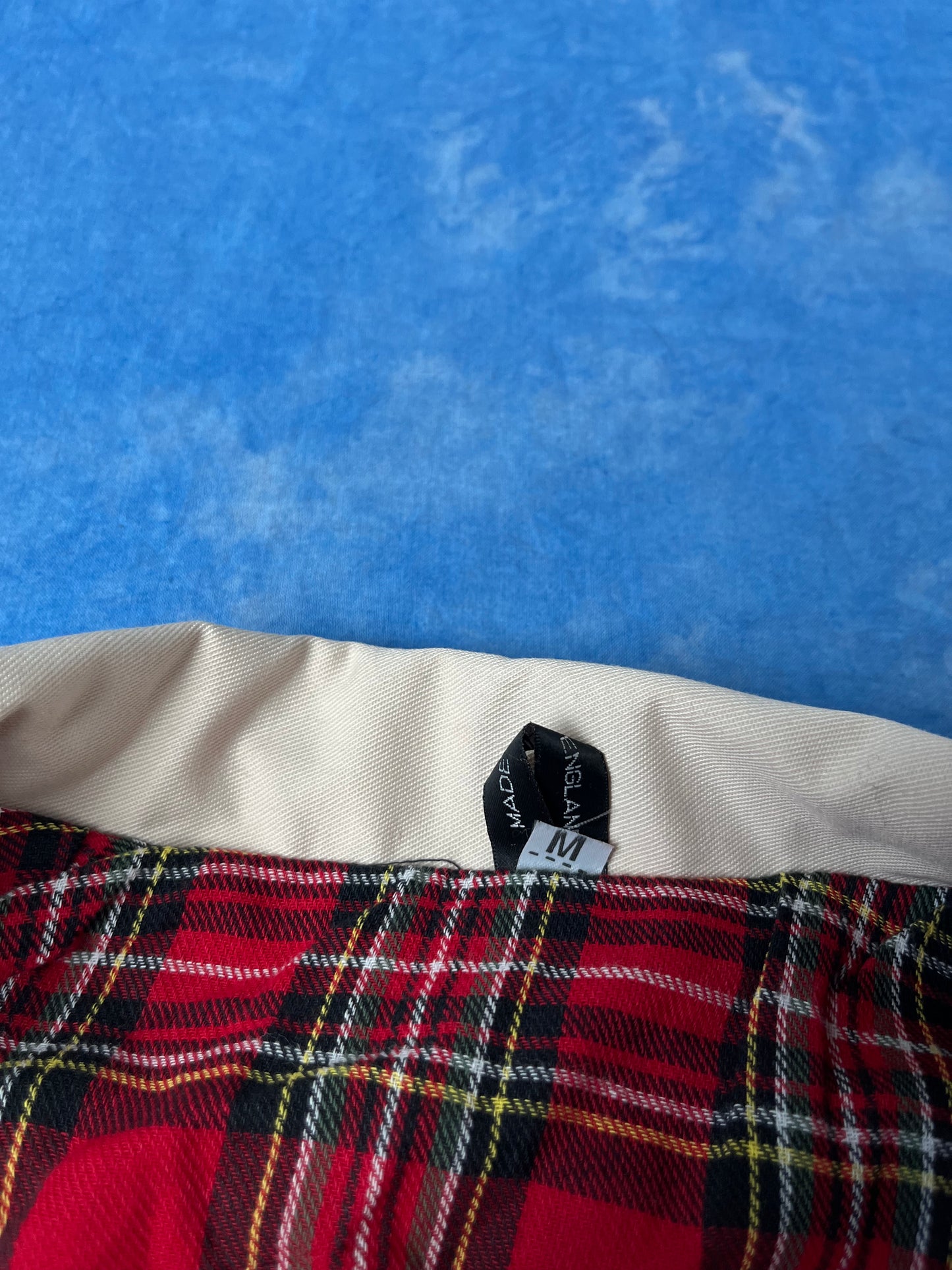 Kurtka Harringtonka Kremowa Made in England 90s M/L