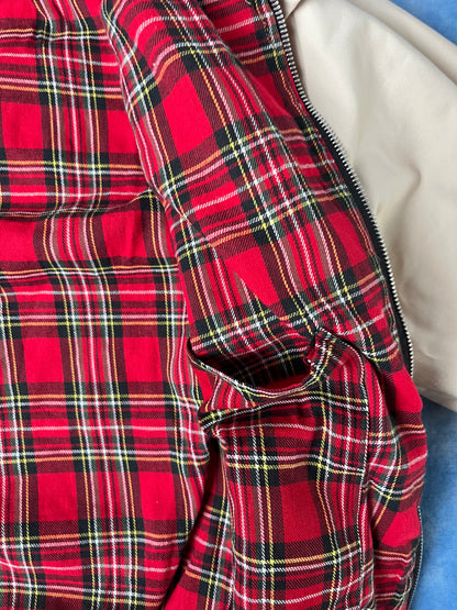 Kurtka Harringtonka Kremowa Made in England 90s M/L