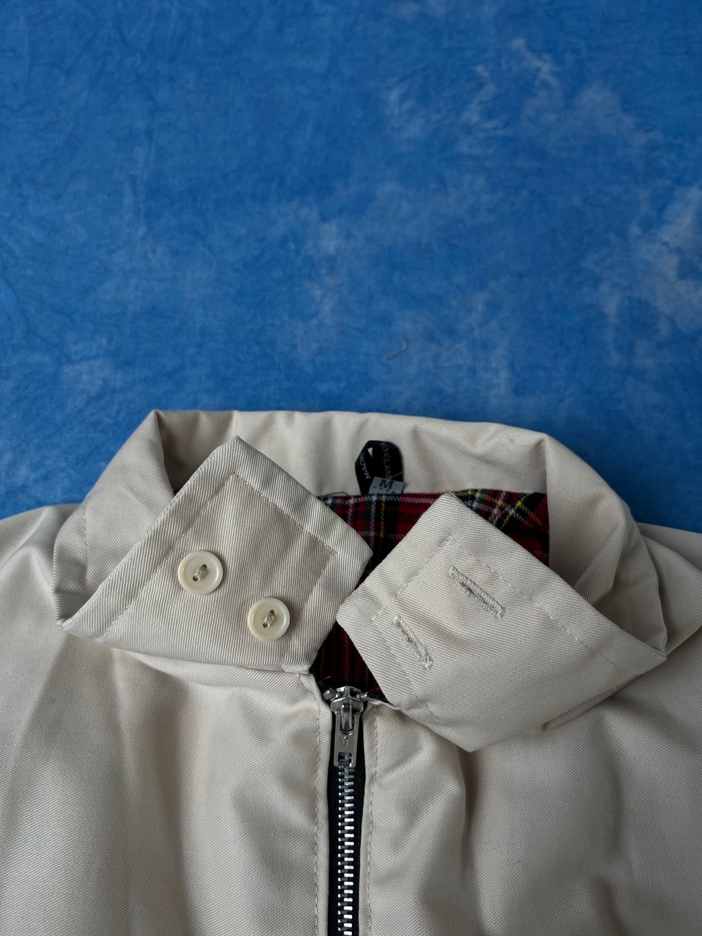 Kurtka Harringtonka Kremowa Made in England 90s M/L