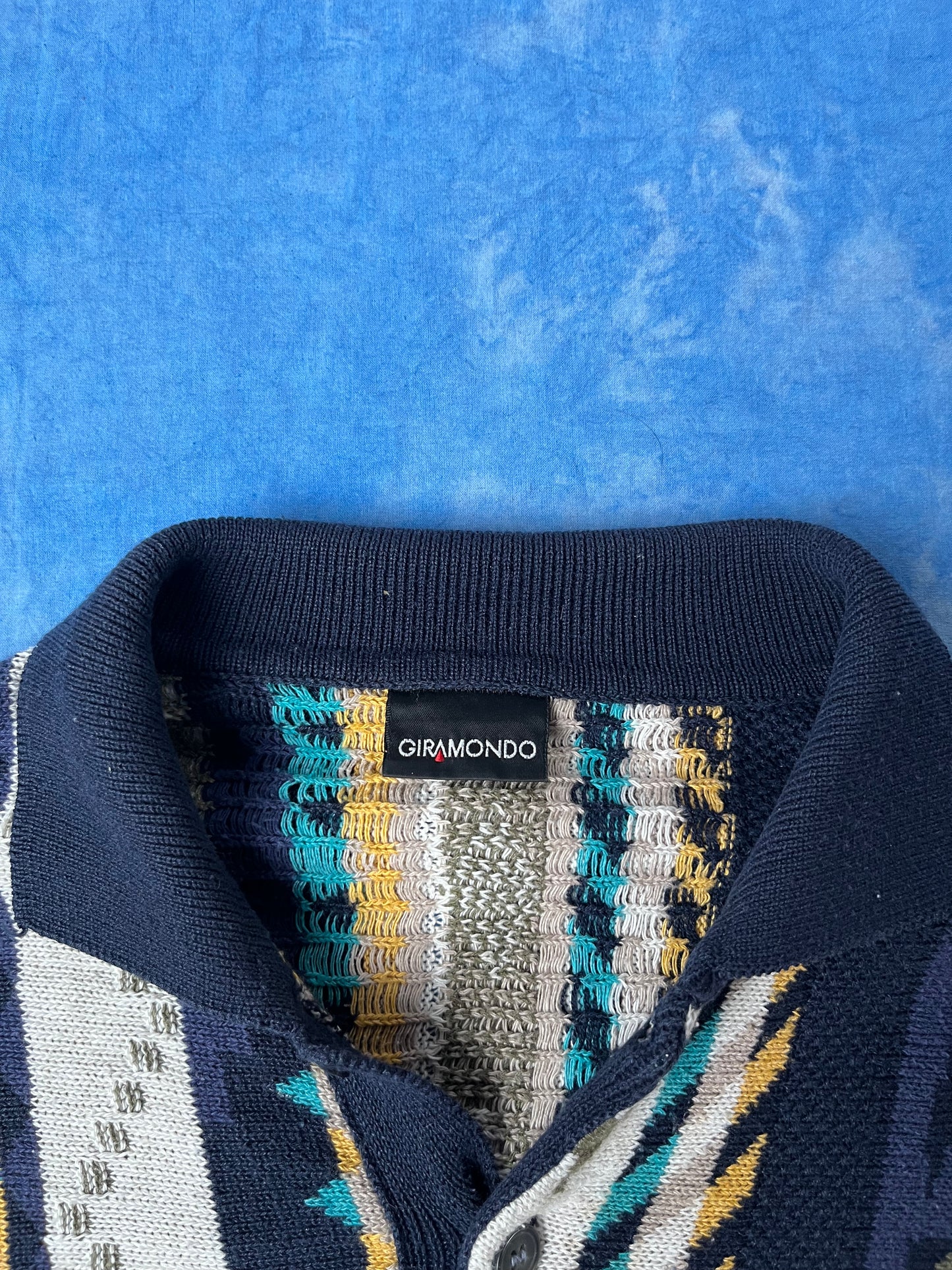 Sweterek Kolorowy we Wzorki 90s L/XL