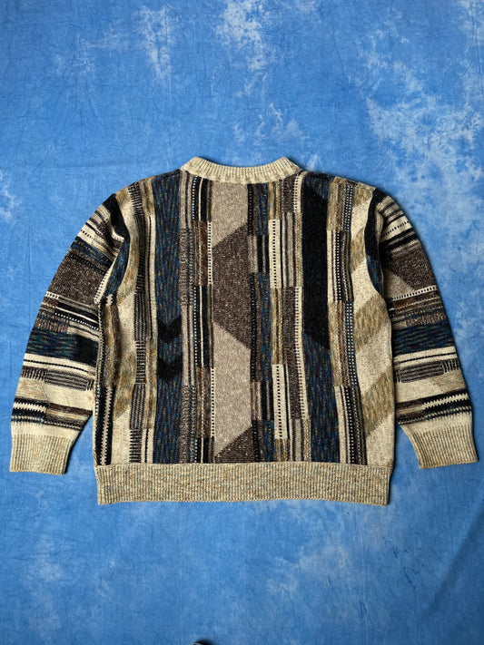 Sweterek Merino Blend we Wzorki John Harris 90s L