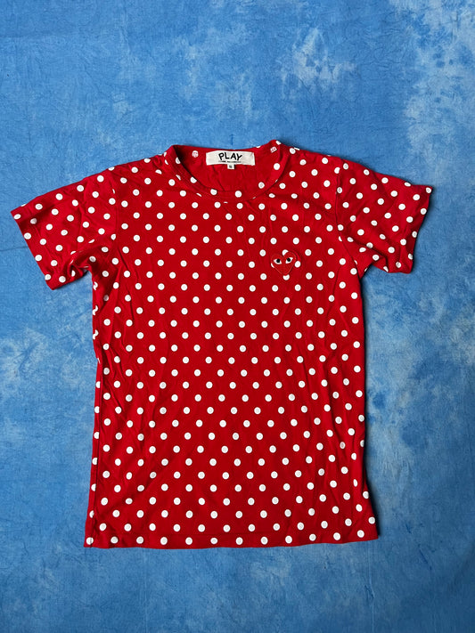 Damska Koszulka w Groszki Comme des Garçons Play XS/S