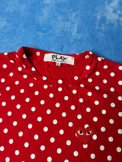 Damska Koszulka w Groszki Comme des Garçons Play XS/S