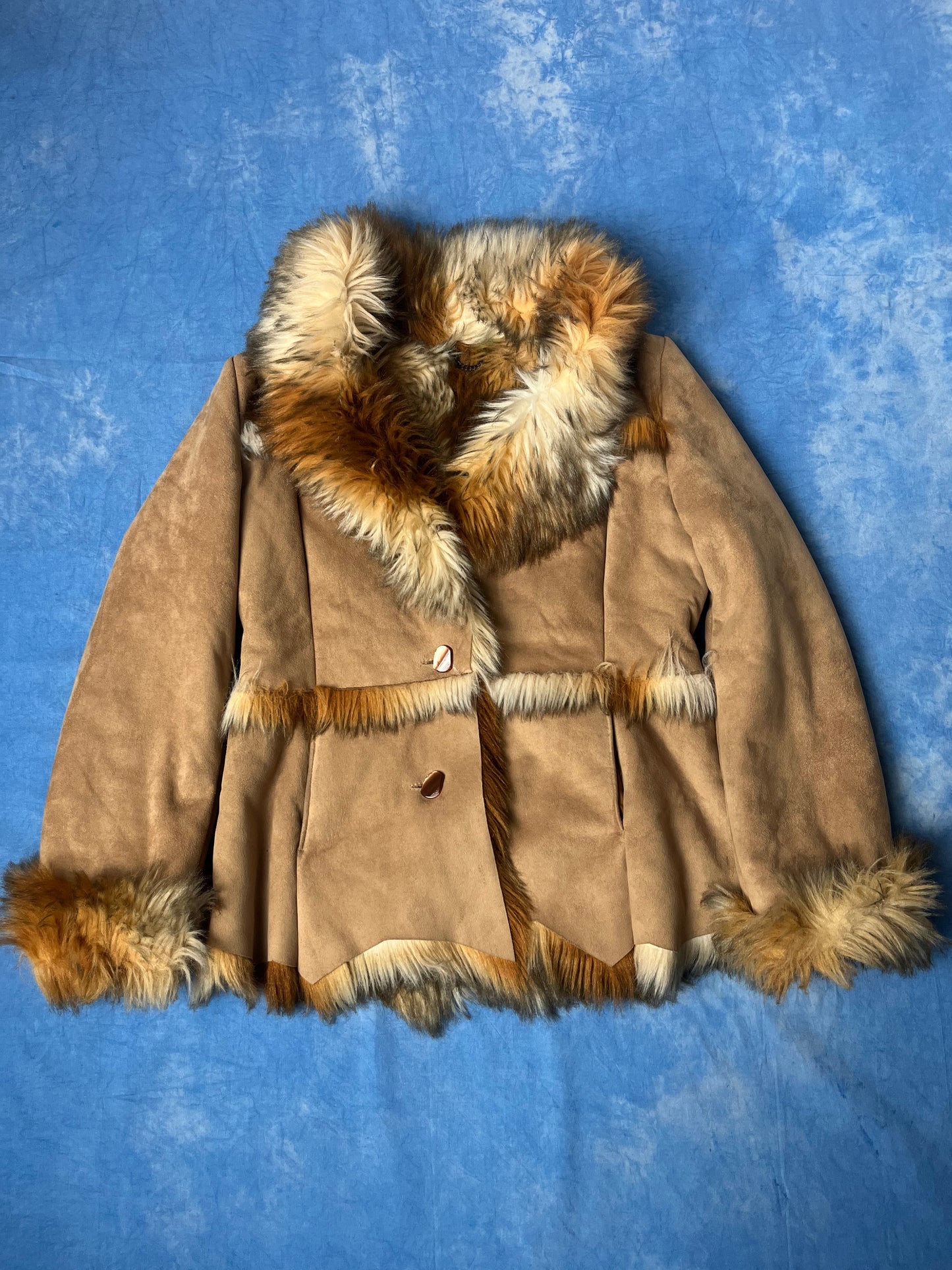 Płaszcz Sztuczne Futro Laguna Tendency 90s M/L