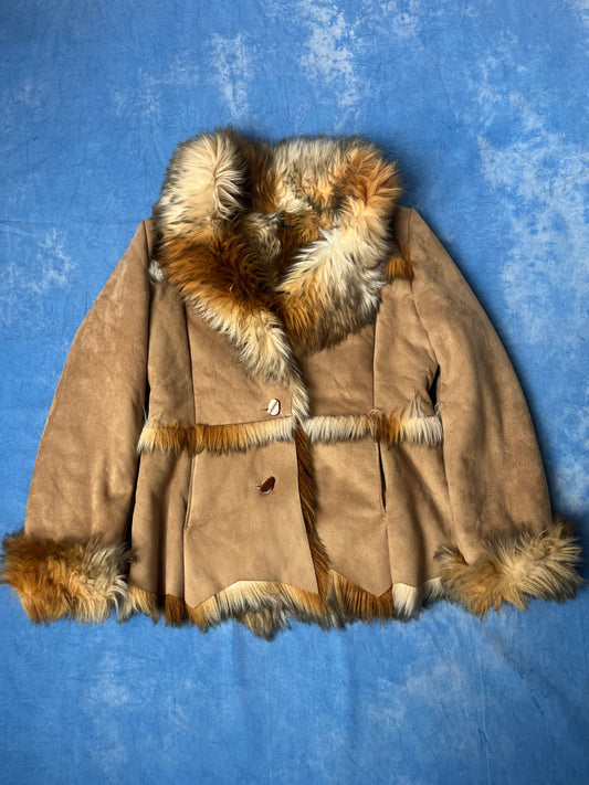 Płaszcz Sztuczne Futro Laguna Tendency 90s M/L