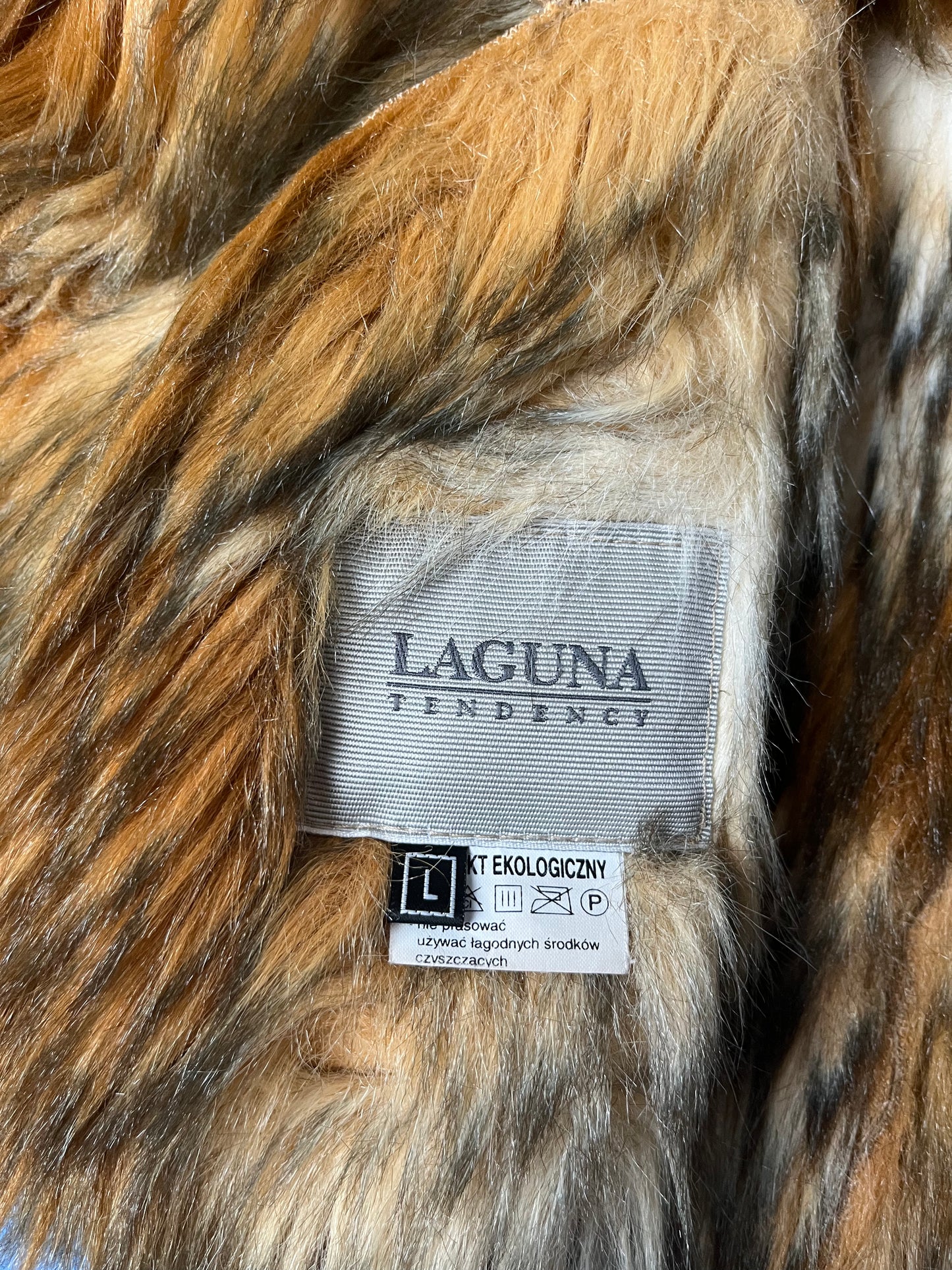 Płaszcz Sztuczne Futro Laguna Tendency 90s M/L
