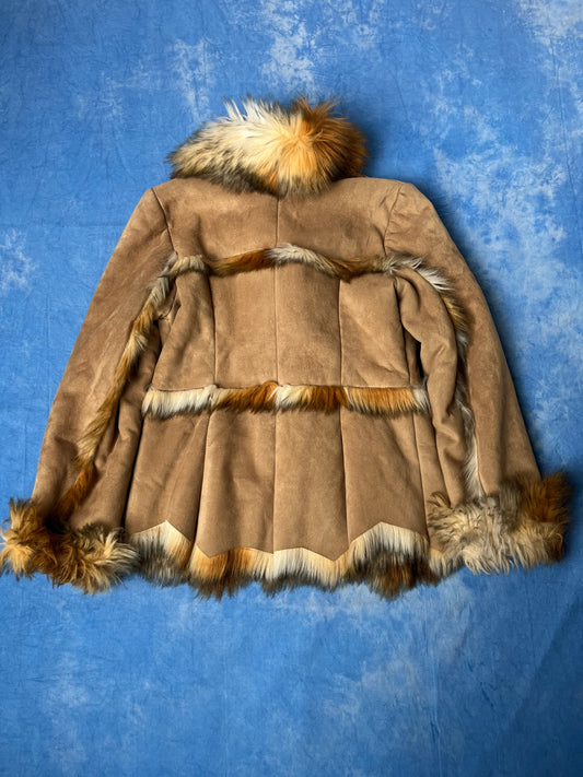 Płaszcz Sztuczne Futro Laguna Tendency 90s M/L