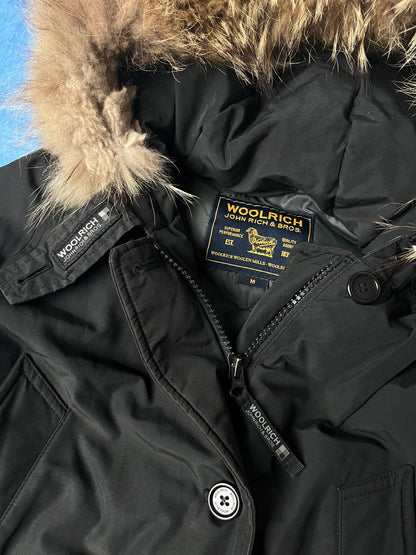 Damska Kurtka Puchowa Woolrich z Futrem z Szopa 00s M