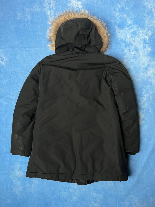 Damska Kurtka Puchowa Woolrich z Futrem z Szopa 00s M