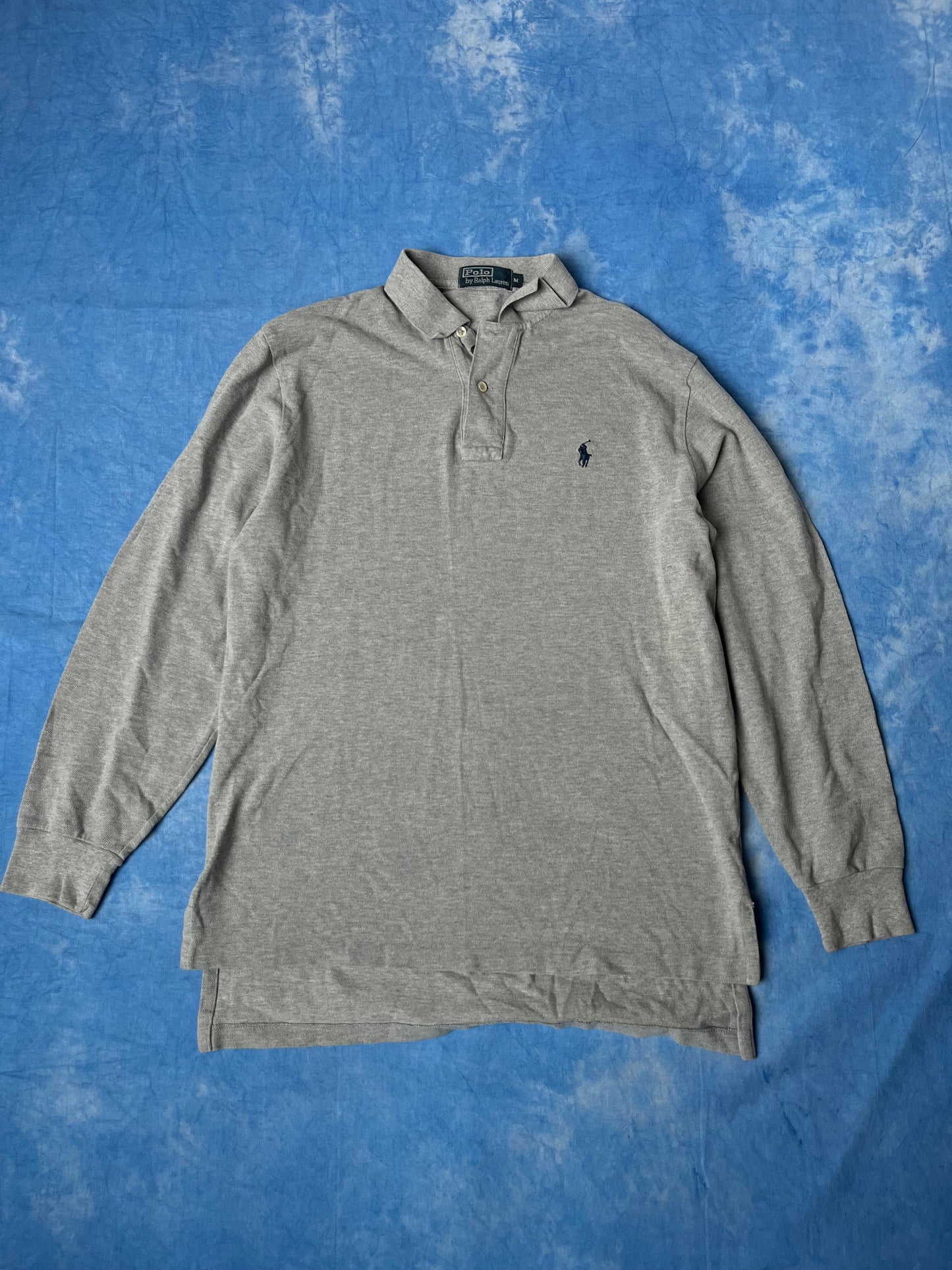 Szary Longsleeve Polo Ralph Lauren 90s M