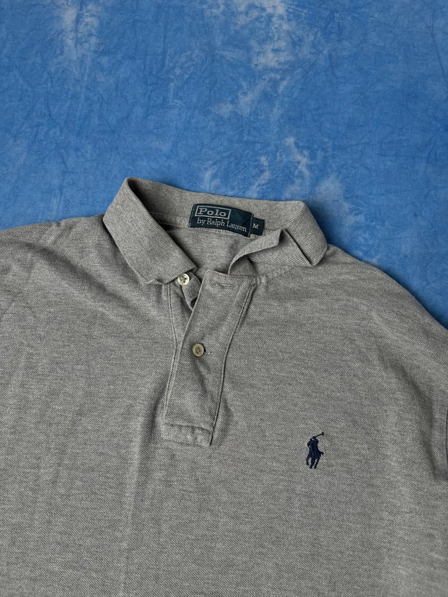 Szary Longsleeve Polo Ralph Lauren 90s M