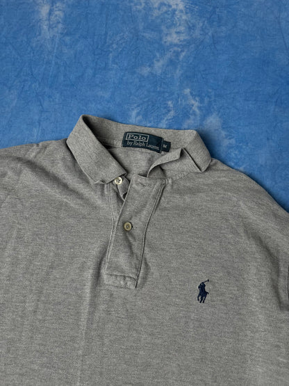 Szary Longsleeve Polo Ralph Lauren 90s M