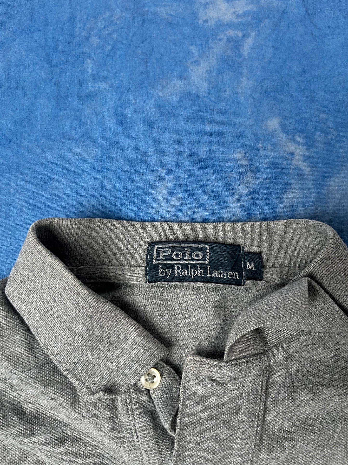 Szary Longsleeve Polo Ralph Lauren 90s M