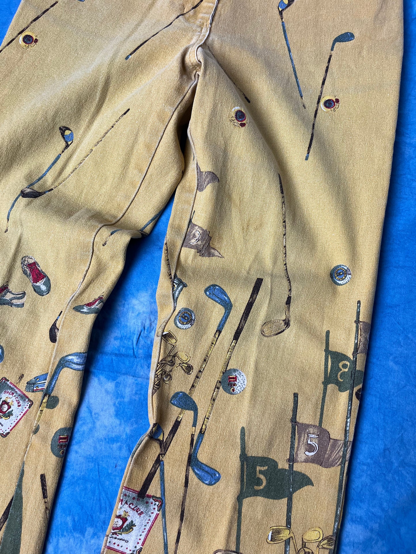 Damskie Dzwony Animal Farm of Copenhagen Golf Print 90s XS/S