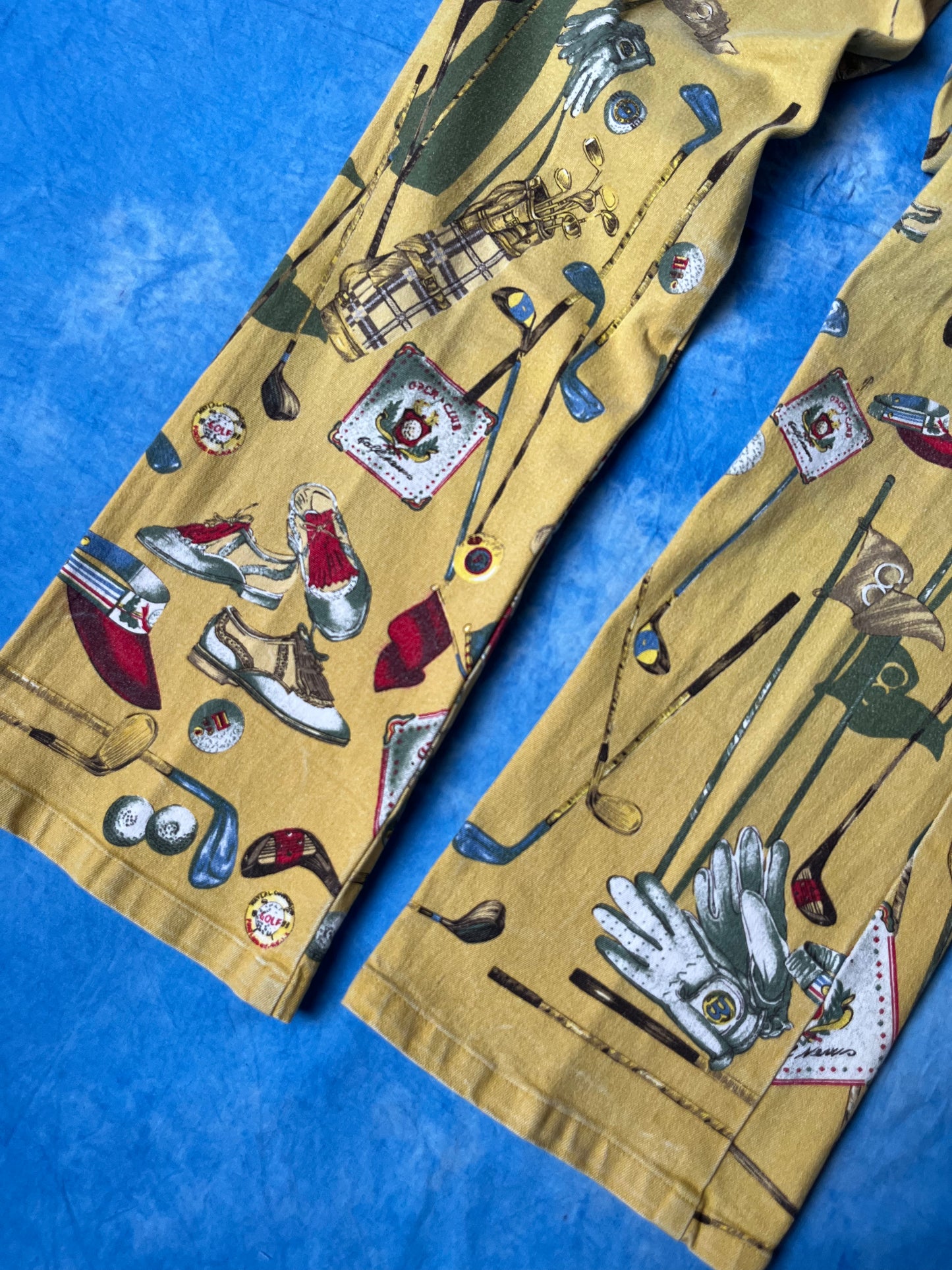 Damskie Dzwony Animal Farm of Copenhagen Golf Print 90s XS/S