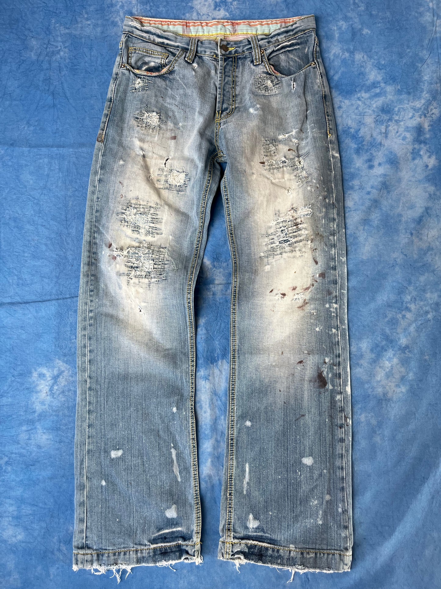 Jeansy Bootcut Mr. Bright Distressed 00s M