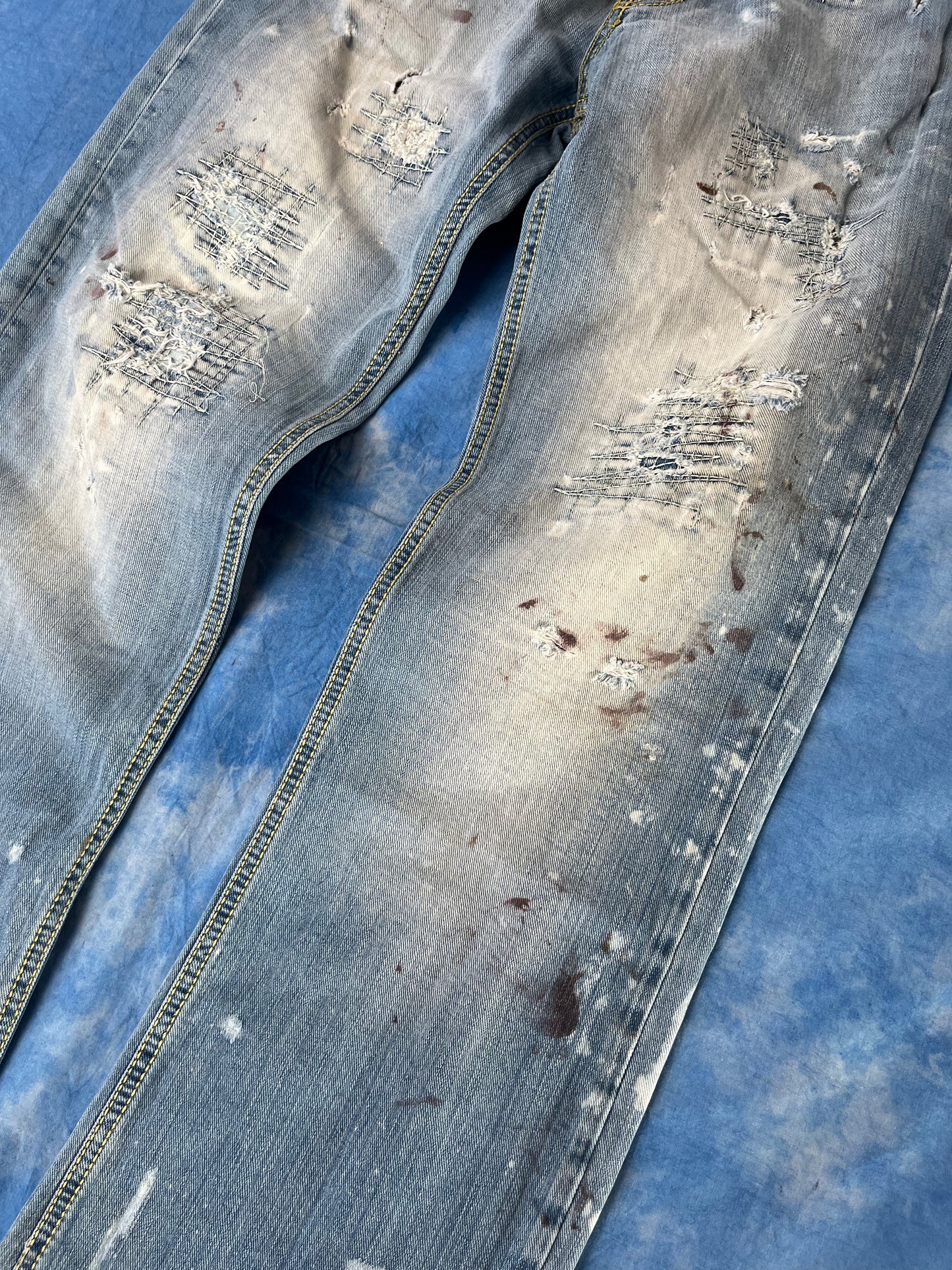 Jeansy Bootcut Mr. Bright Distressed 00s M