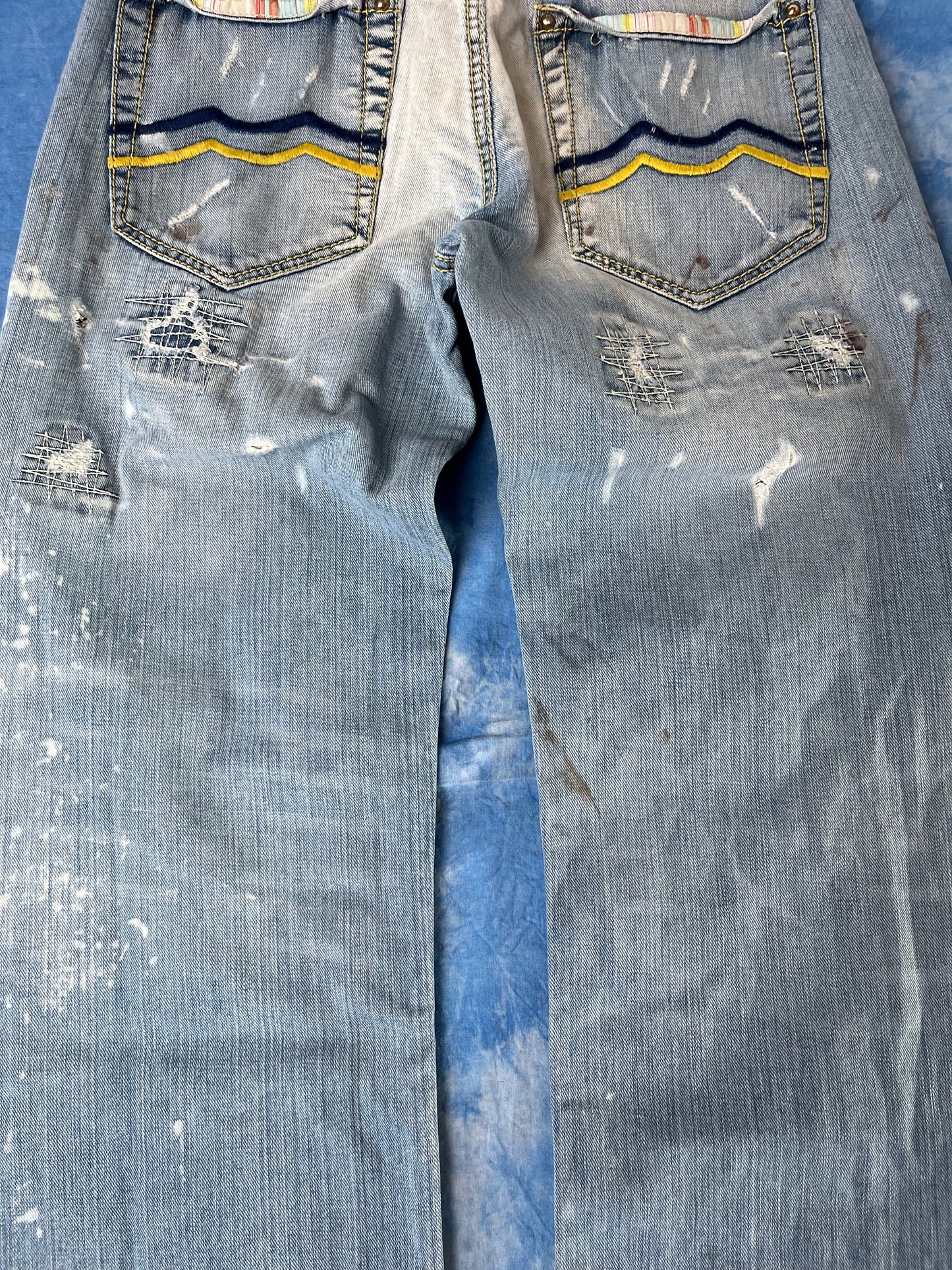 Jeansy Bootcut Mr. Bright Distressed 00s M