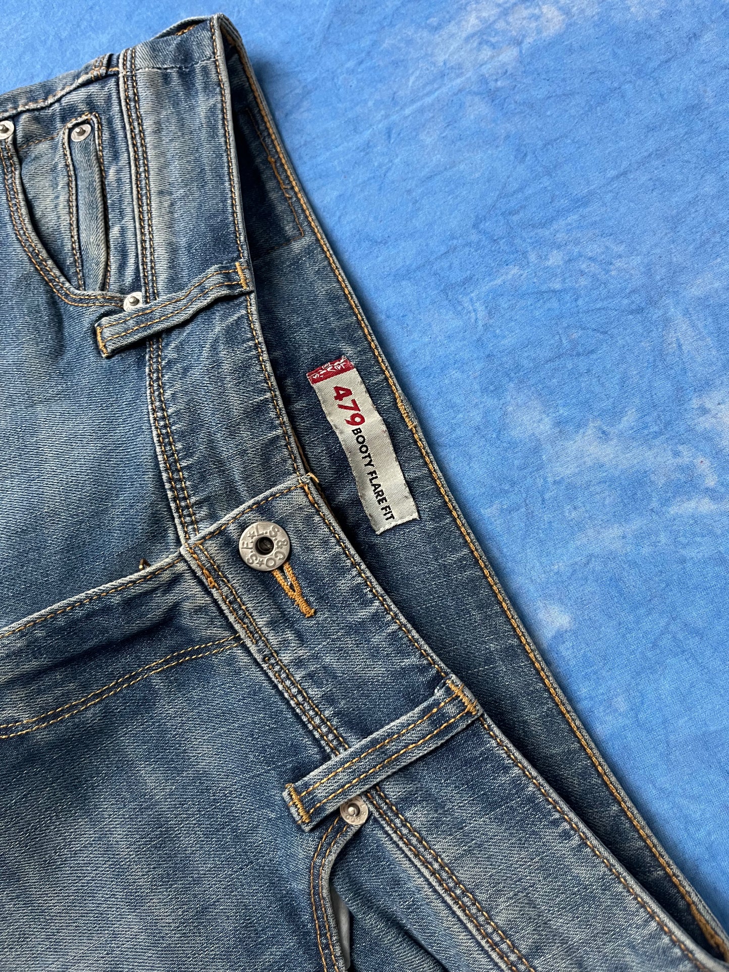 Damskie Dzwony Jeansowe Levi's 479 Bootcut 00s S/M