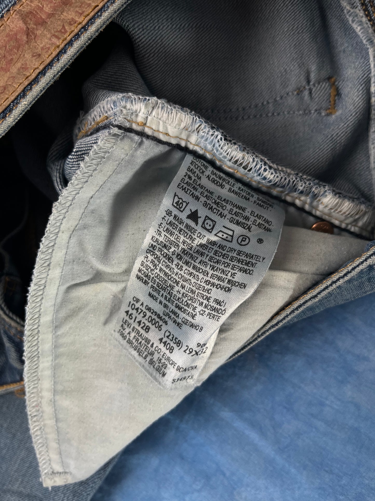 Damskie Dzwony Jeansowe Levi's 479 Bootcut 00s S/M