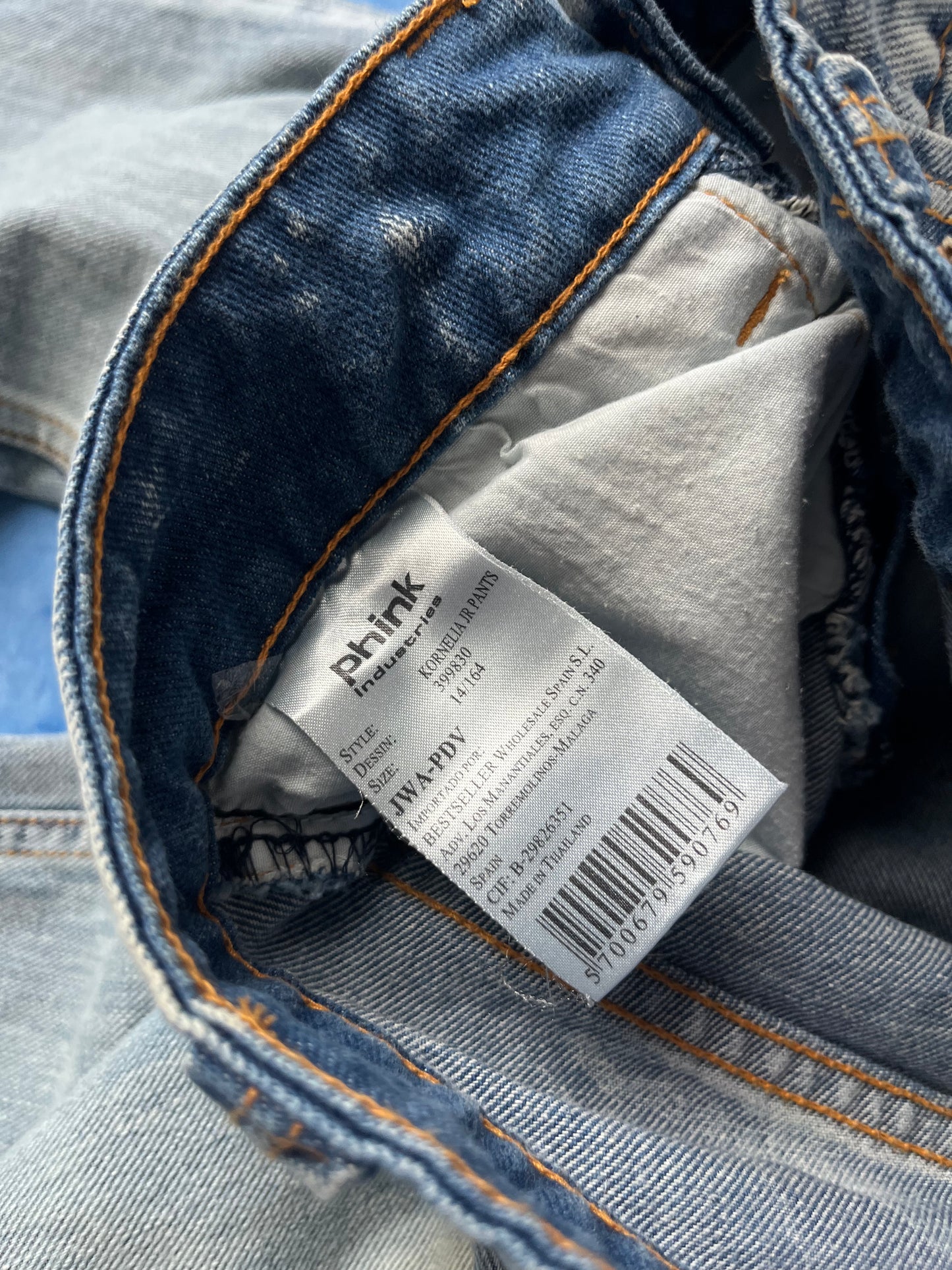 Damskie Dzwony Jeansowe Phink Industries Kornelia JL 00s XS