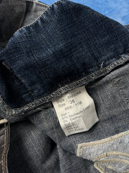 Damskie Dzwony Jeansowe Freeman T. Porter Shakira Patch 00s XS