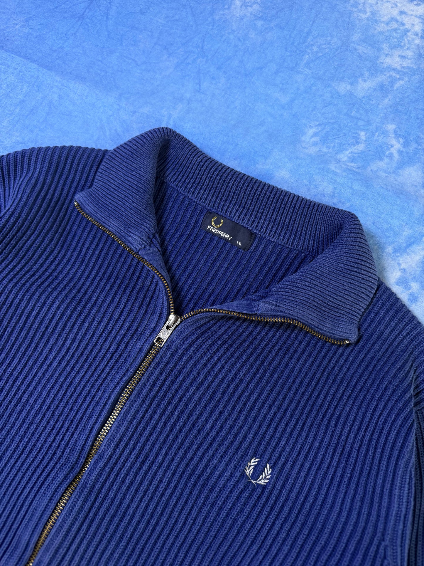 Bluza Zip Prążkowana Fred Perry XL/XXL