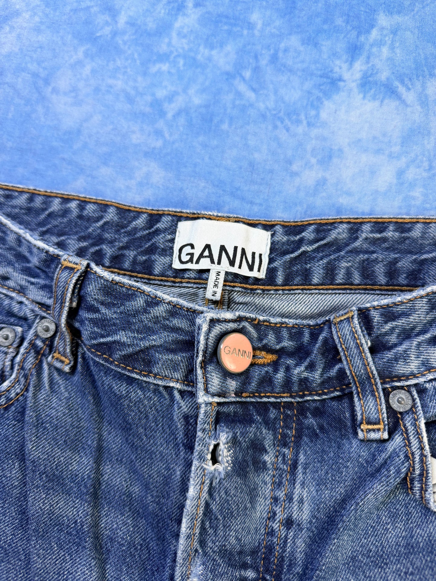 Damskie Jeansy Ganni Izey XS