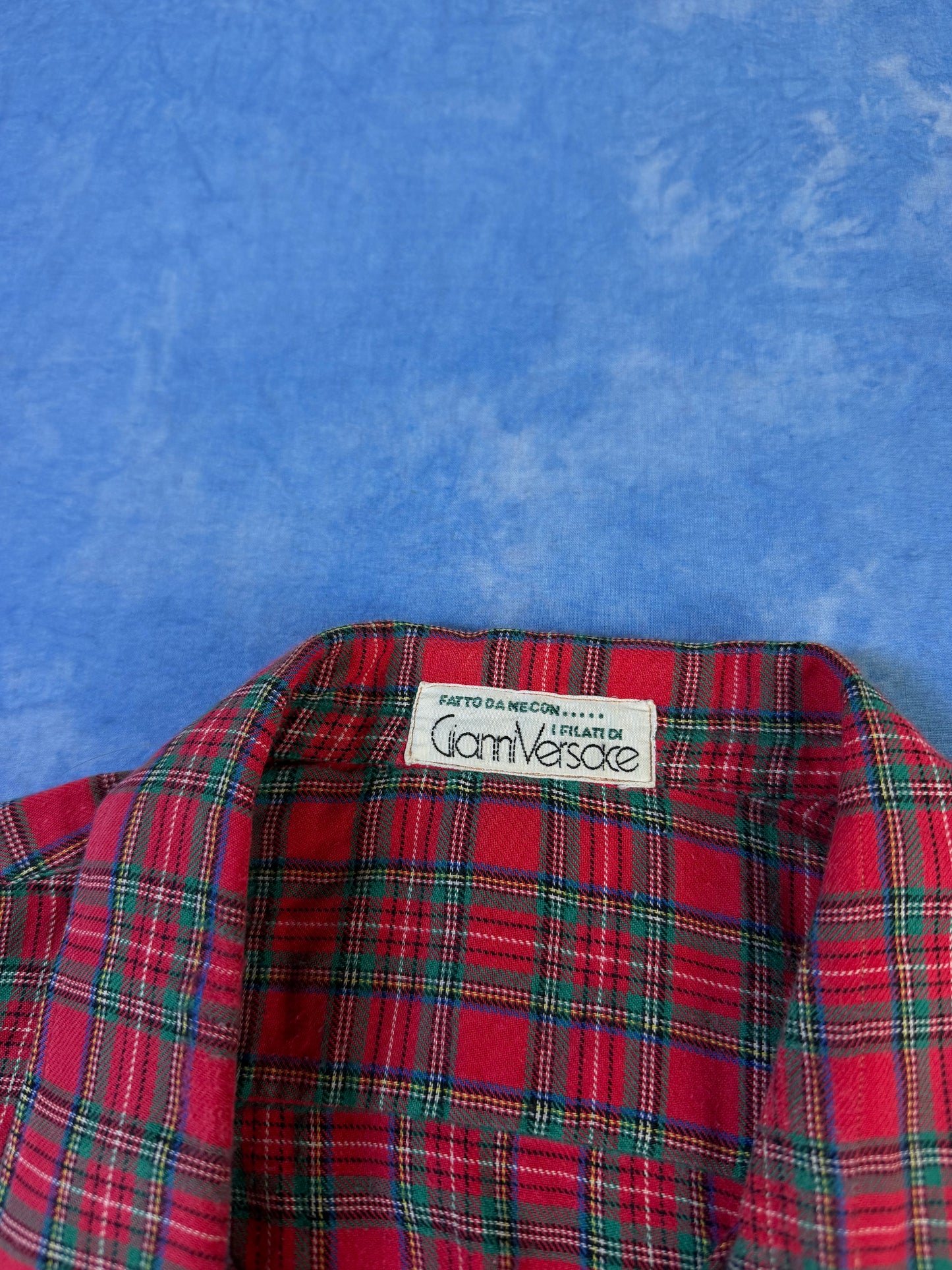 Koszula w Kratę Gianni Versace 90s XL