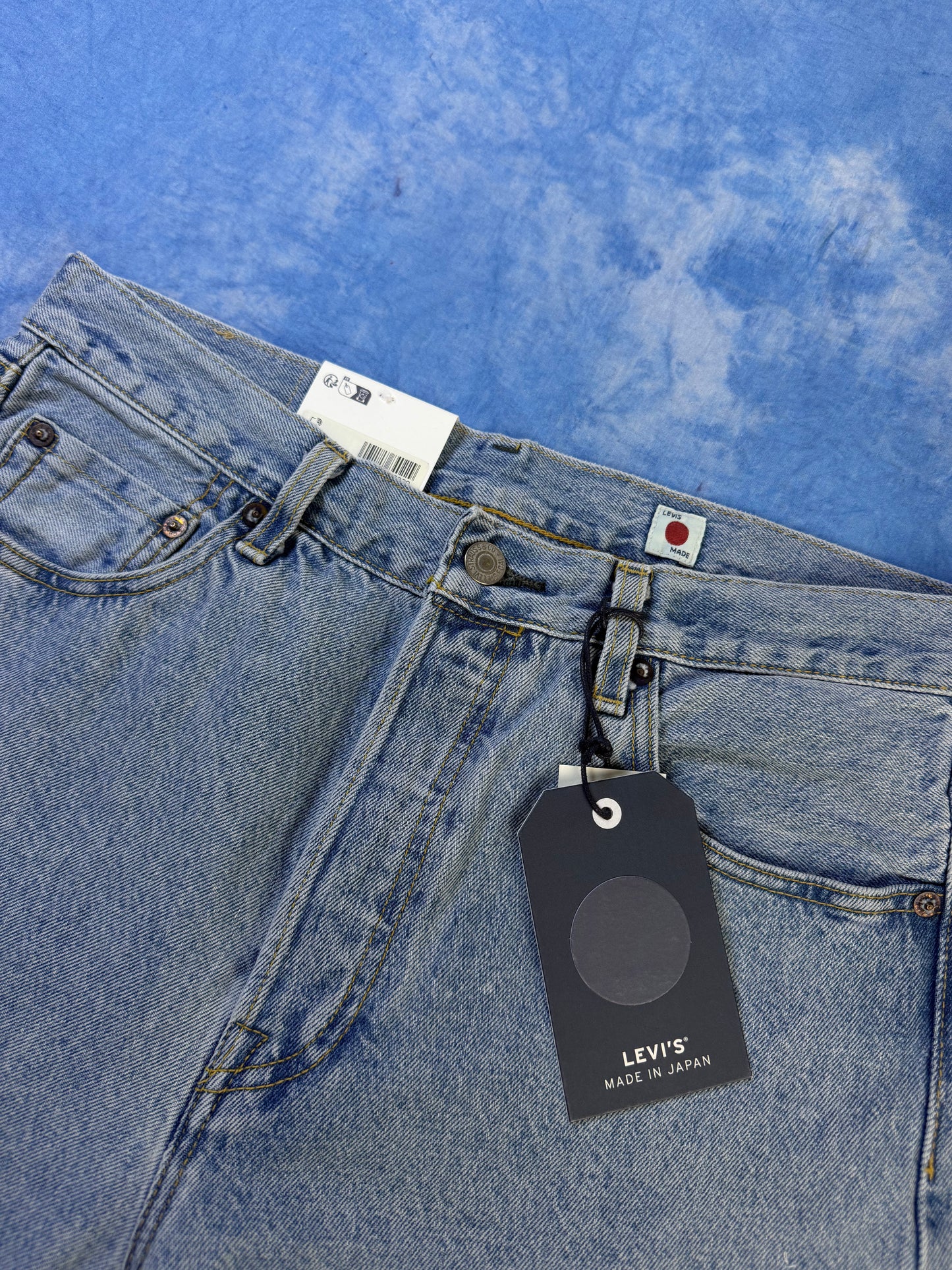 Jeansy Selvedge Levi's 501 Blue Tab Made in Japan Patchwork 2024 S/M