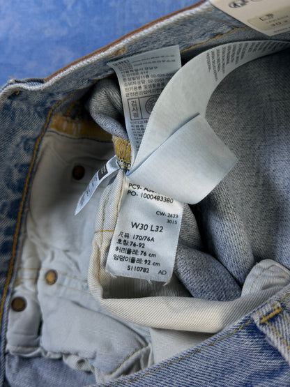 Jeansy Selvedge Levi's 501 Blue Tab Made in Japan Patchwork 2024 S/M