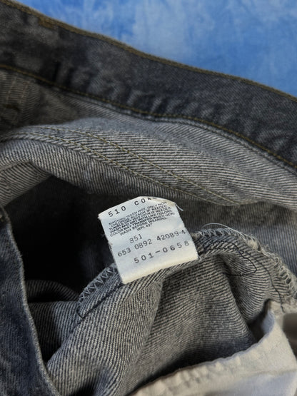 Jeansy Grafitowe Levi's 501 Made in USA 1992 M