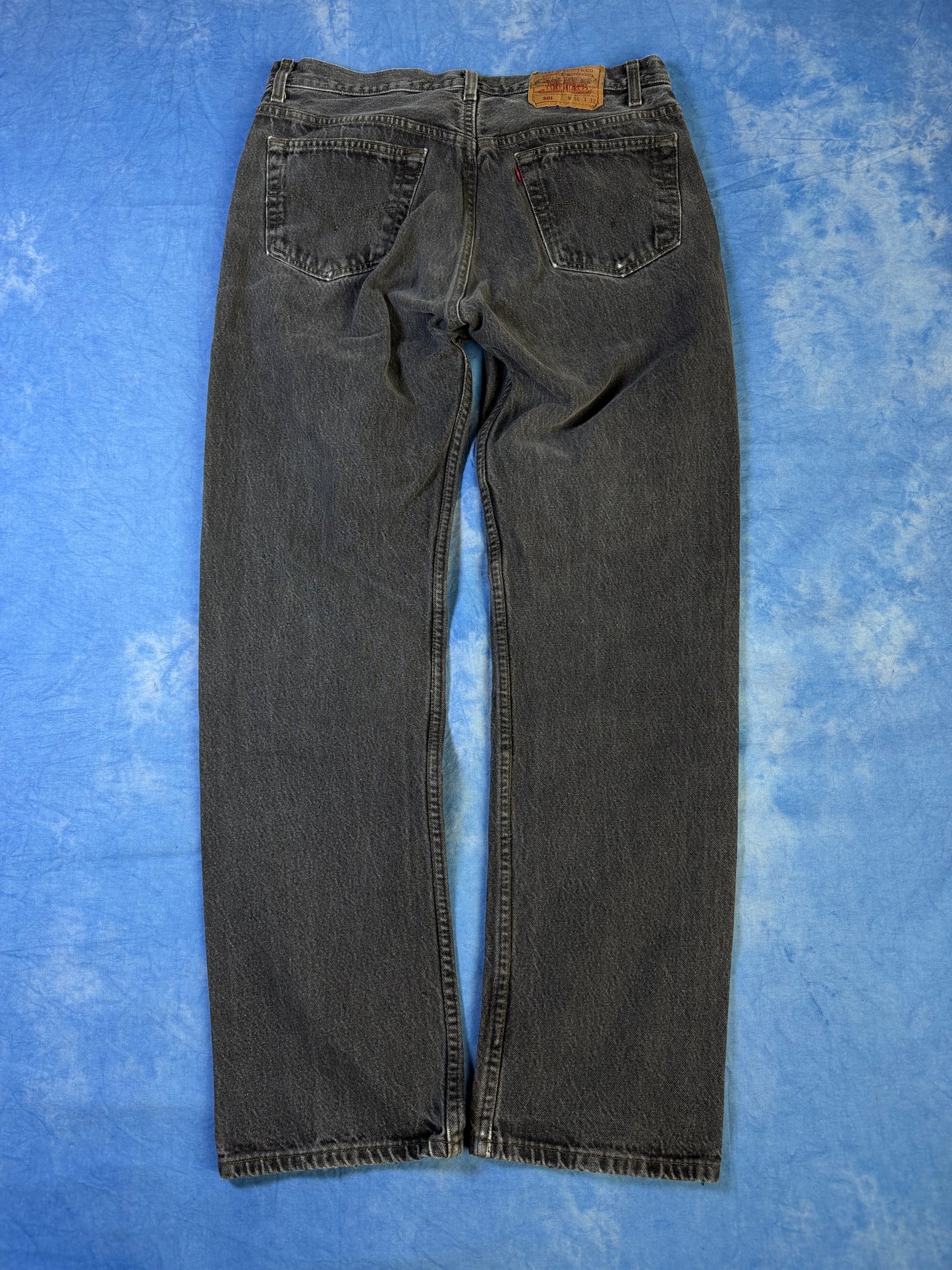 Jeansy Grafitowe Levi's 501 Made in USA 1992 M