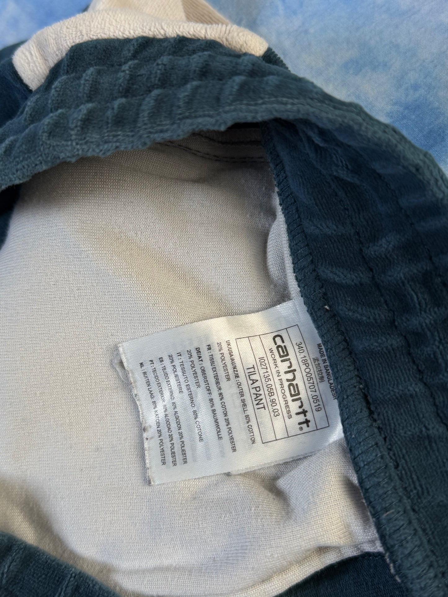 Dresy Welurowe Carhartt WIP Tila Pant S