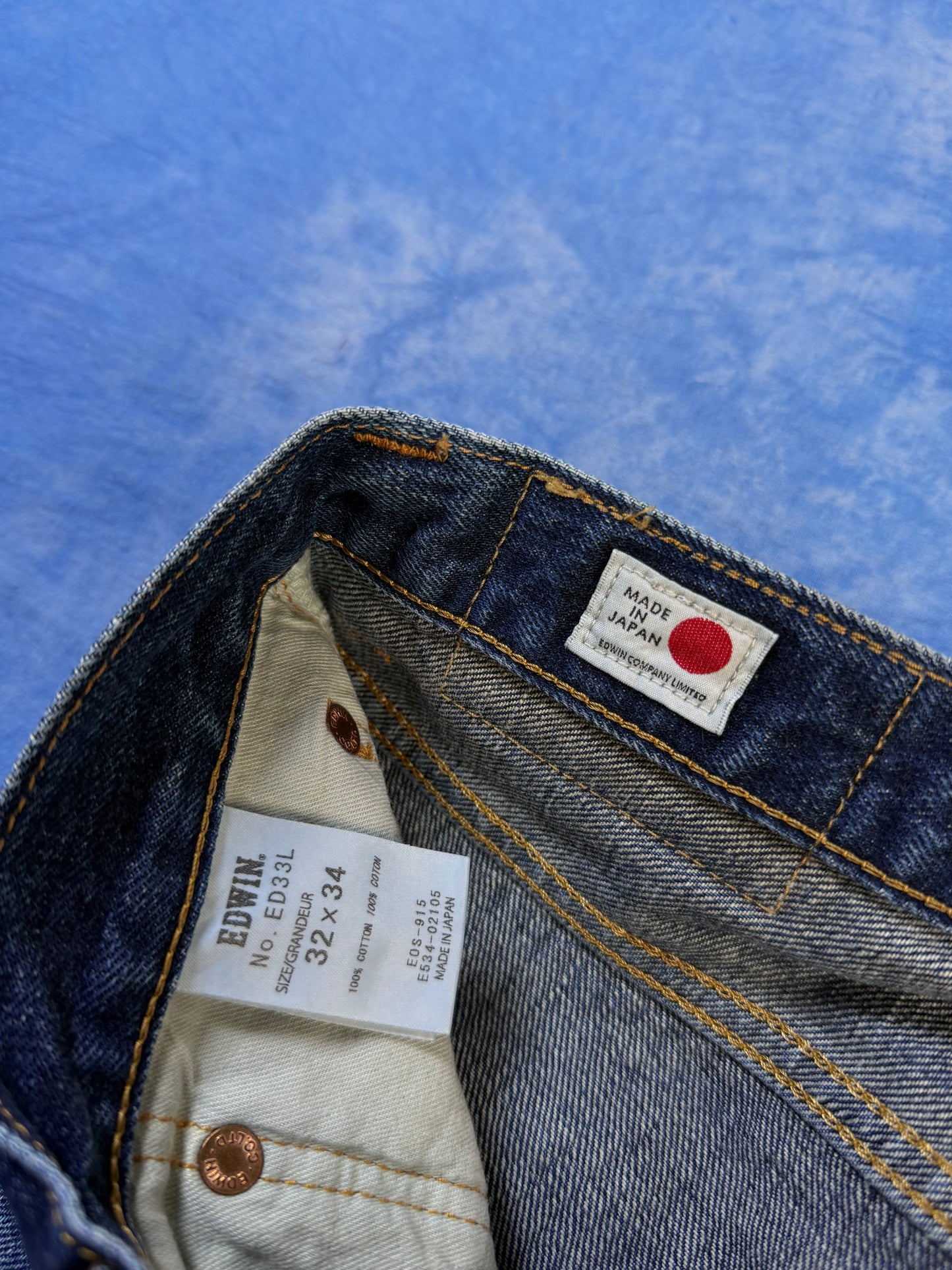 Jeansy Selvedge Edwin ED33L Made in Japan M