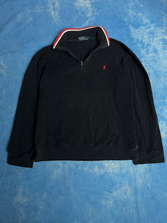 Bluza Quarter Zip Polo Ralph Lauren 90s XL | Piggy Boxer Vintage Shop