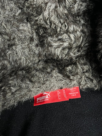 Bluza Rozpinana Puma z Kapturem i Sztucznym Futrem 00s XS | Piggy Boxer Vintage Shop