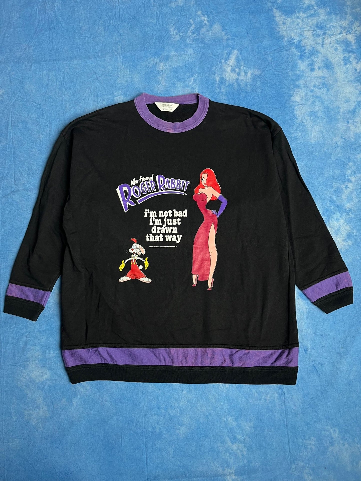 Bluza Who Framed Roger Rabbit 1987r M | Piggy Boxer Vintage Shop