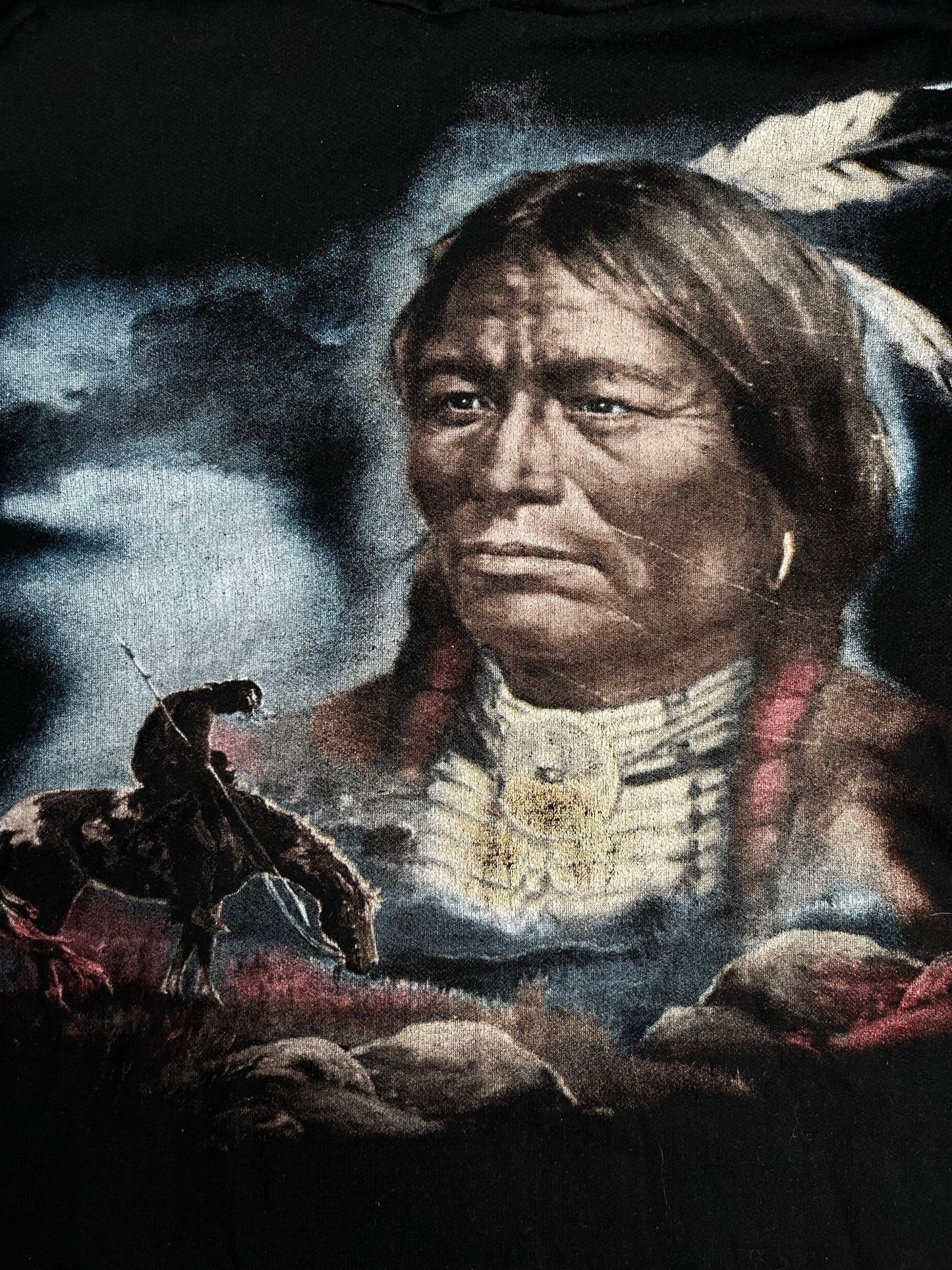 Bluza z Kapturem Indianin Dziki Zachód 90s XL | Piggy Boxer Vintage Shop