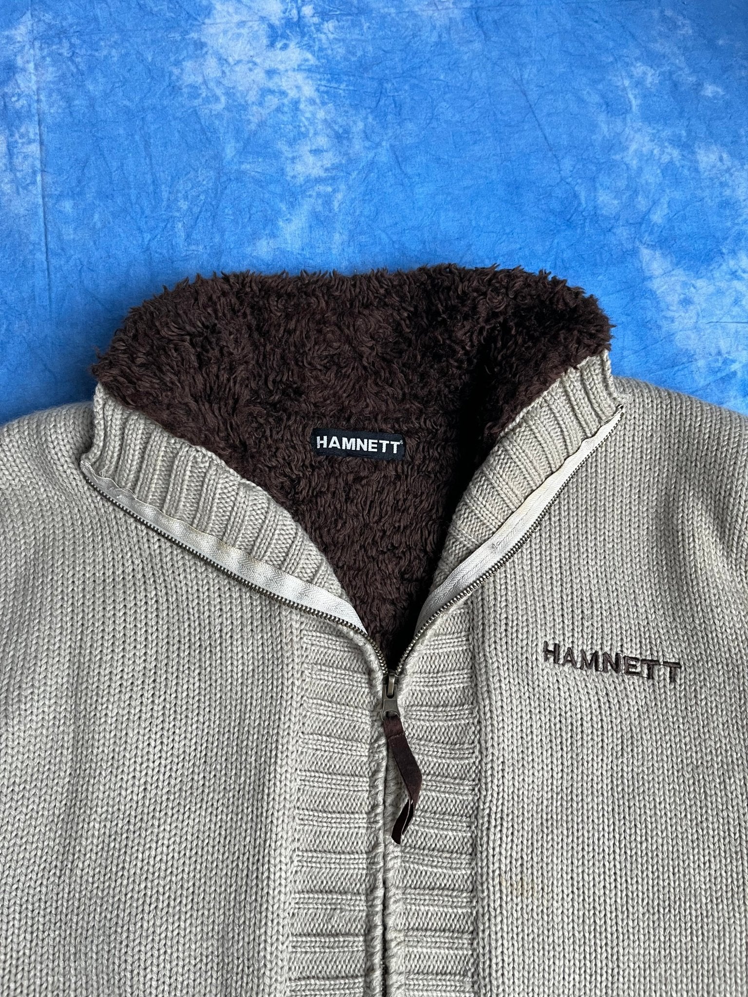 Bluza Zip Katharine Hamnett Wełniany Blend 90s L | Piggy Boxer Vintage Shop