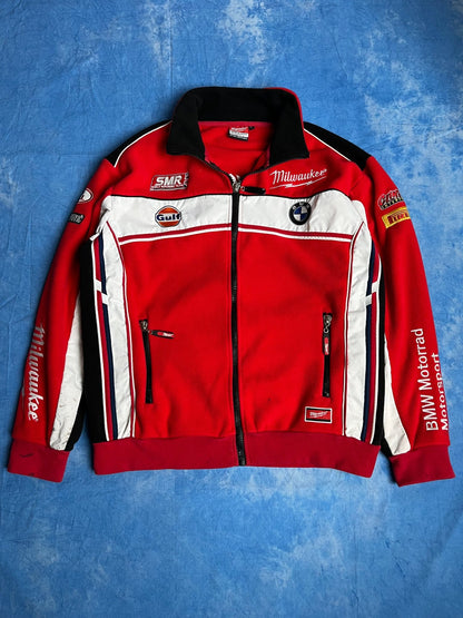 Bluza Zip Polarowa Milwaukee BMW Gulf Pirelli 00s L | Piggy Boxer Vintage Shop