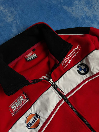 Bluza Zip Polarowa Milwaukee BMW Gulf Pirelli 00s L | Piggy Boxer Vintage Shop