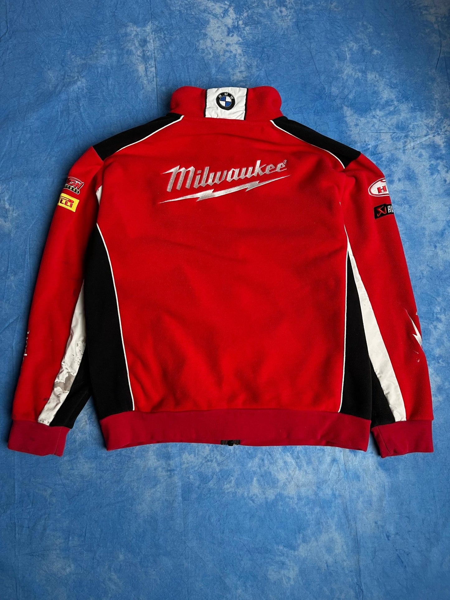 Bluza Zip Polarowa Milwaukee BMW Gulf Pirelli 00s L | Piggy Boxer Vintage Shop