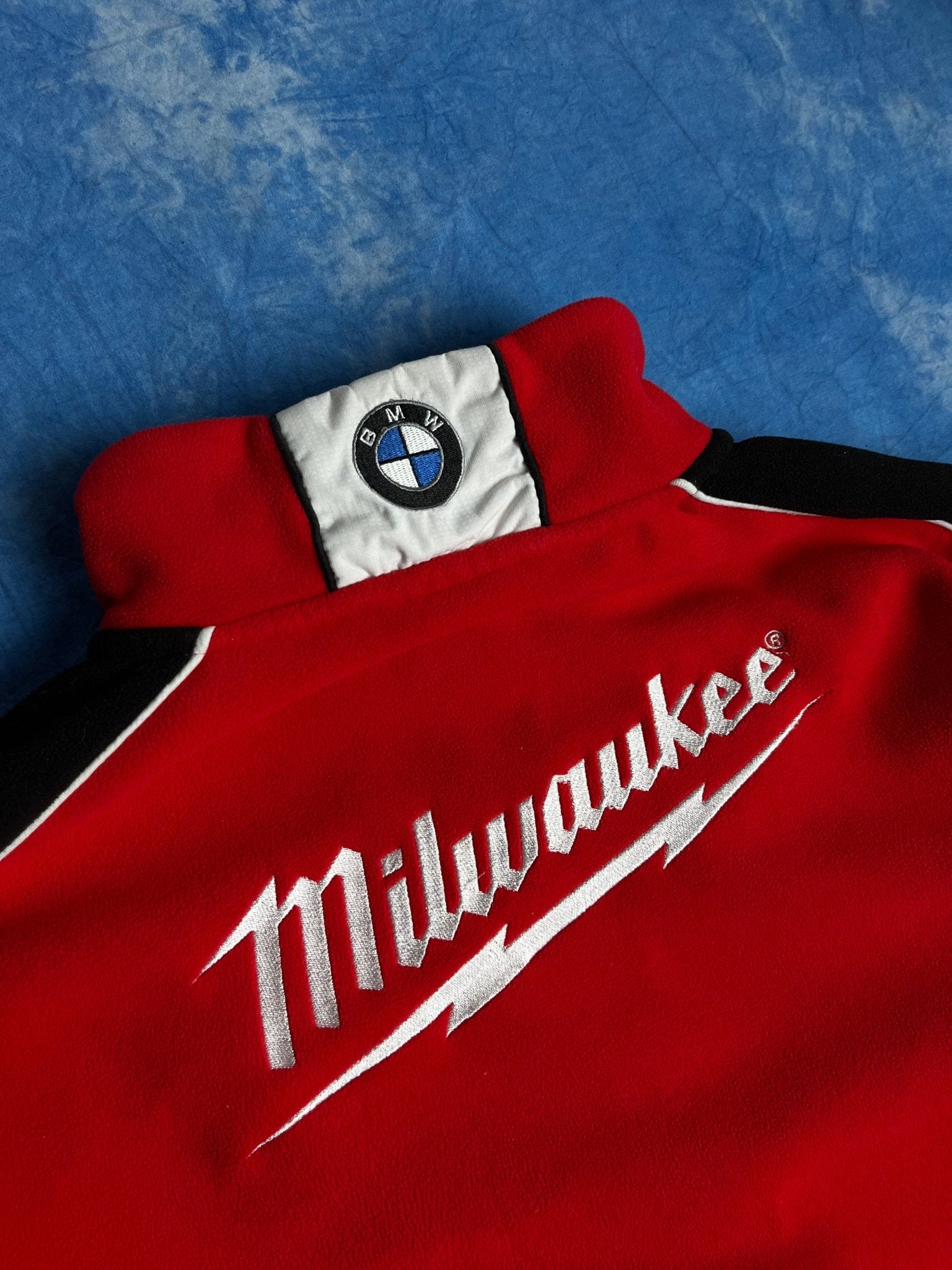 Bluza Zip Polarowa Milwaukee BMW Gulf Pirelli 00s L | Piggy Boxer Vintage Shop