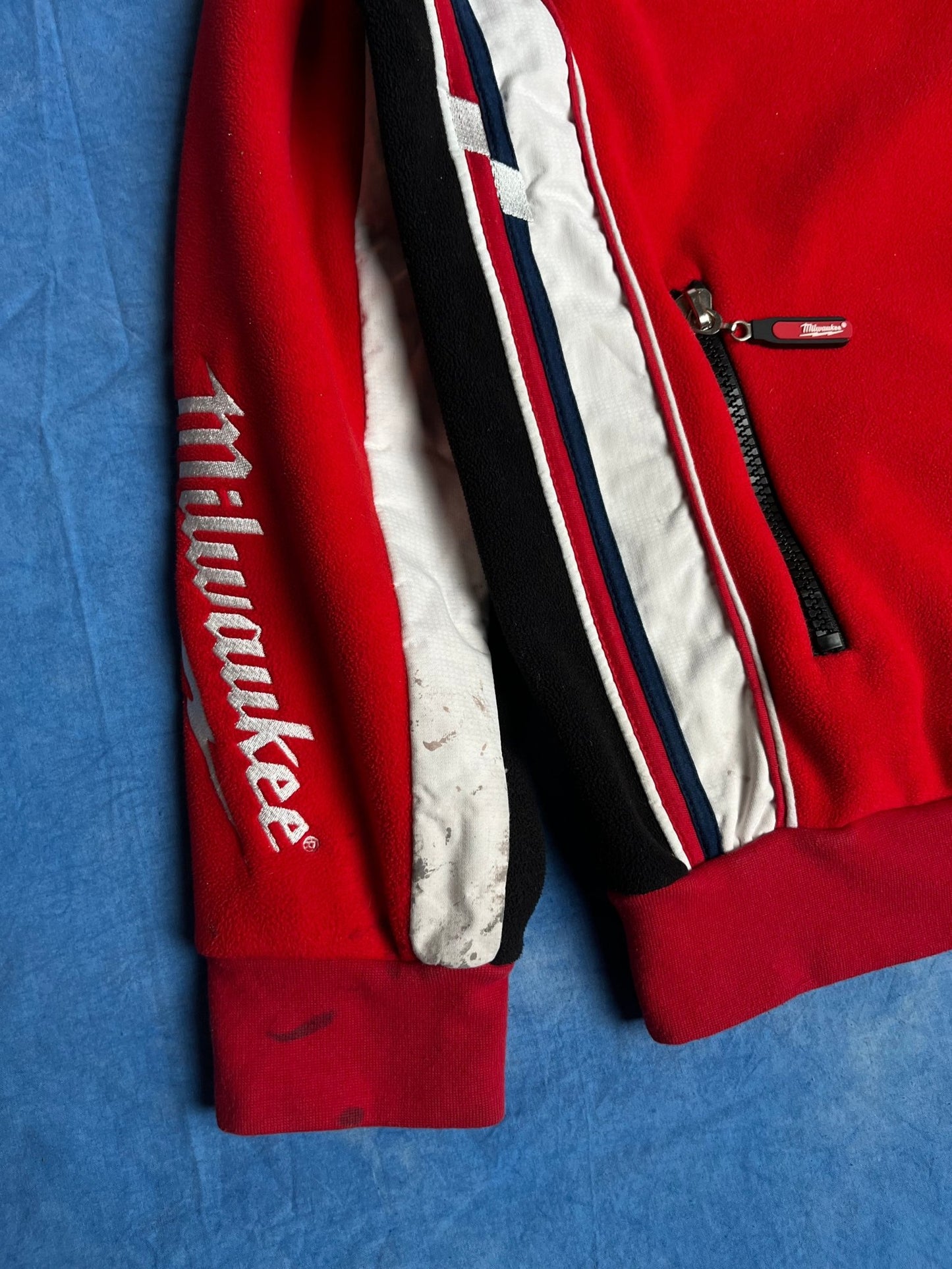 Bluza Zip Polarowa Milwaukee BMW Gulf Pirelli 00s L | Piggy Boxer Vintage Shop