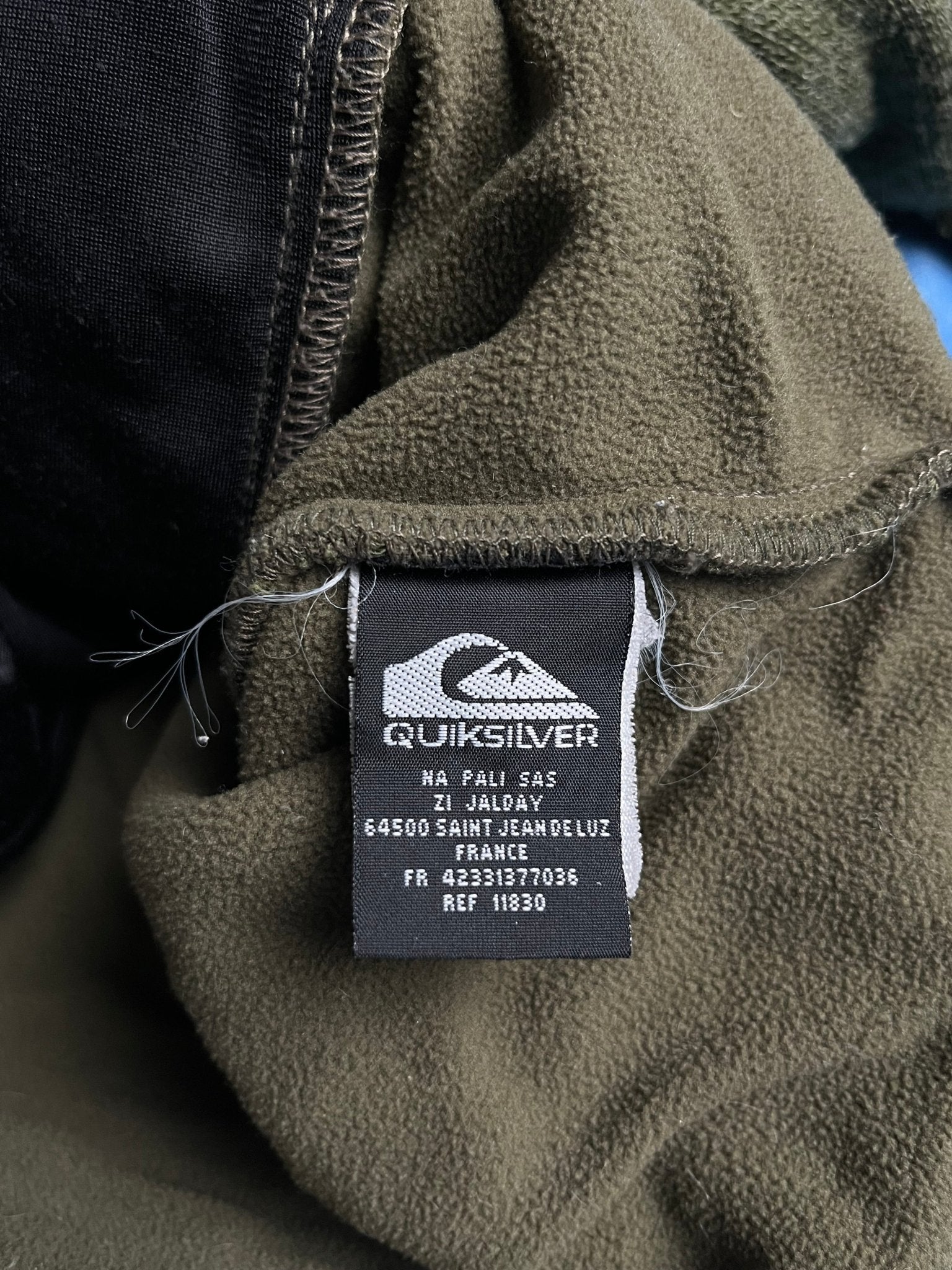 Bluza Zip Polarowa QuikSilver Wełniany Blend 00s M | Piggy Boxer Vintage Shop